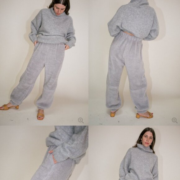 No.6 Store George Sherpa Sweatpant in Tan - XS/S - Picture 12 of 13